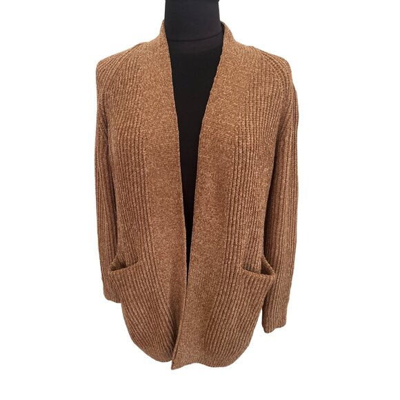 Ruby Rd. Petite Women's Tan Open Front Soft And Cozy Cardigan Sweater PS - Picture 1 of 7